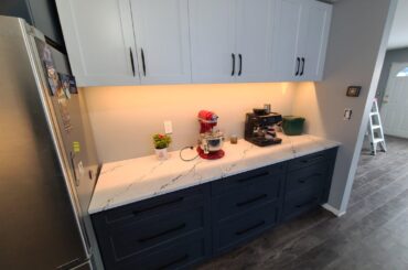 Installed my own Inverness Cobalt Cambria quartz counters.