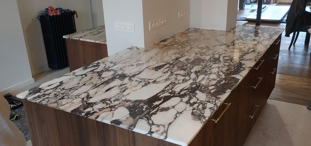 Calacatta Viola marble countertops