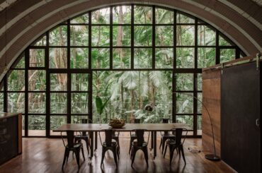 Dining space with tropical forest views, Paraty, state of Rio de Janeiro, Brazil [3240x2160]