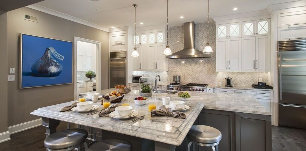 Gorgeous White Granite Countertops Ideas for Your Kitchen