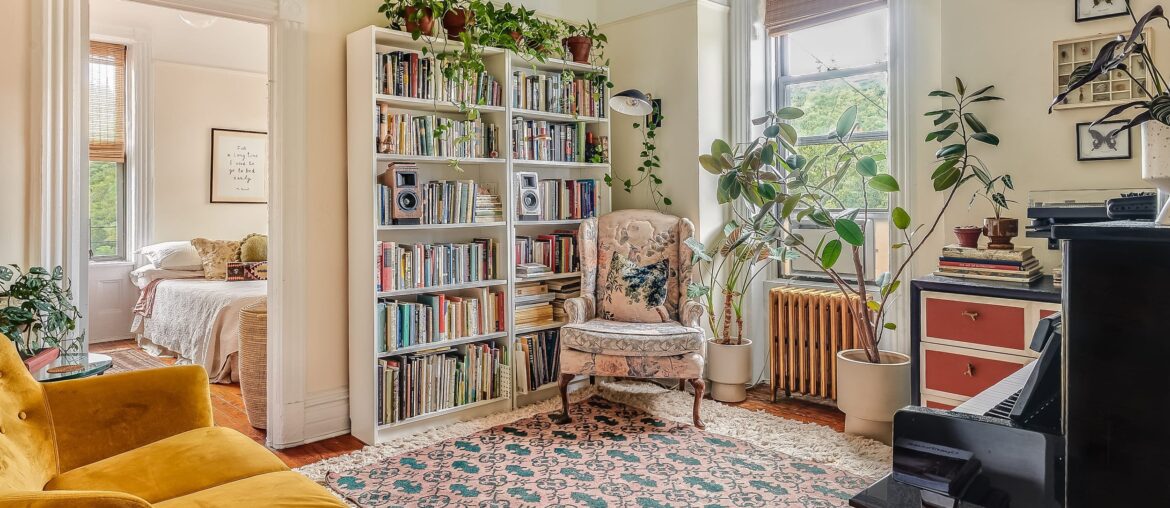 Apartment living room full of houseplants, Park Slope, Brooklyn, New York City [2500x2000]