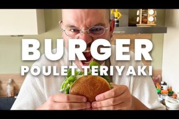 Burger Japonais poulet frit sauce Teriyaki