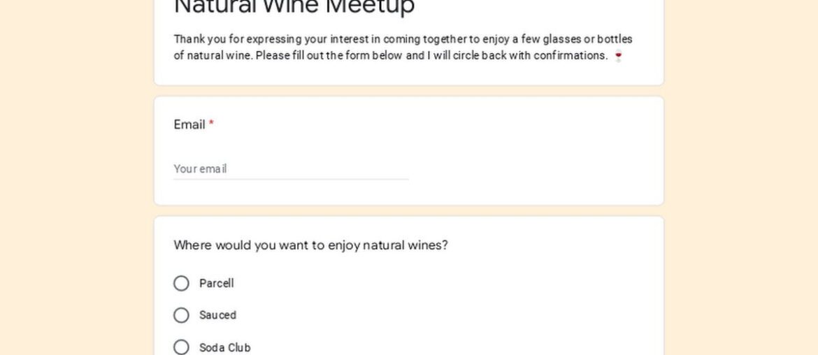 Natural Wine Group NYC