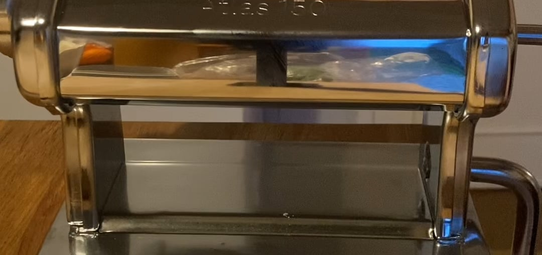 Fettuccine bicolores au persil du jardin