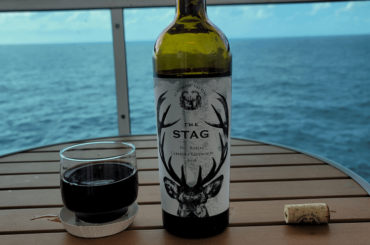 Enjoying some red on the high seas