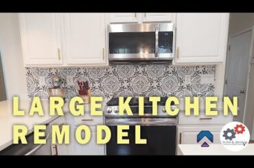 Kitchen Remodel under $10k. White/Black/Gold Theme. Prices included