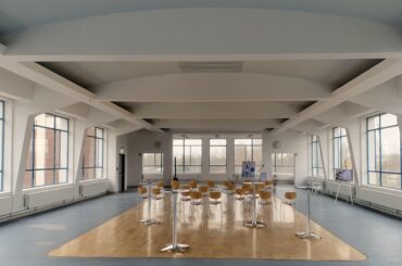 Old cantina in a former fire extinguisher factory in eastern Germany used as event space. [3024x2268]