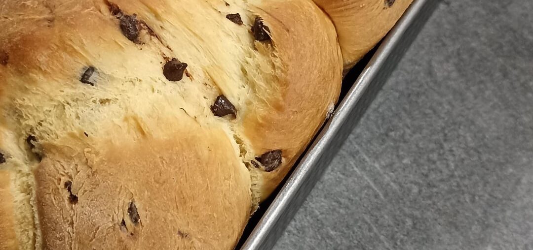 Brioche tressée aux pépites de chocolat