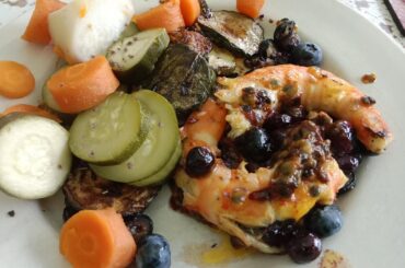 Gambas aux fruits de la passion