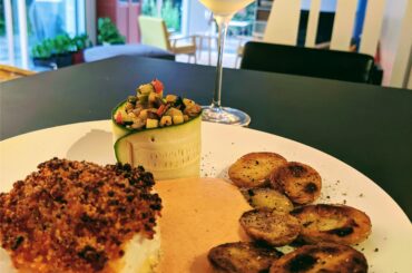 Cabillaud et crumble de chorizo