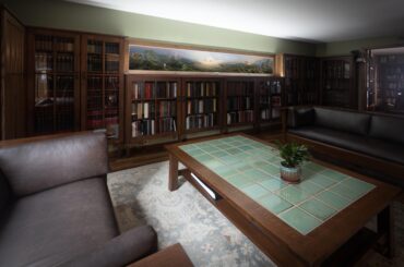 Turned our living and dining room into a library and office. [6720x4283]