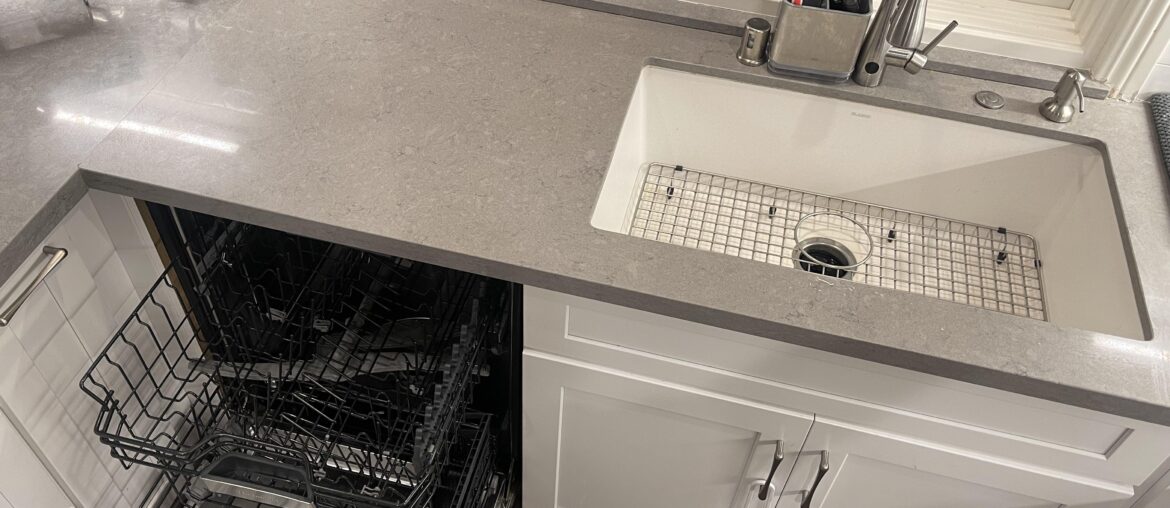 The dishwasher AND sink are empty!!