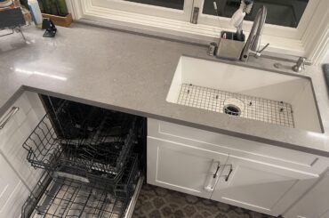 The dishwasher AND sink are empty!!