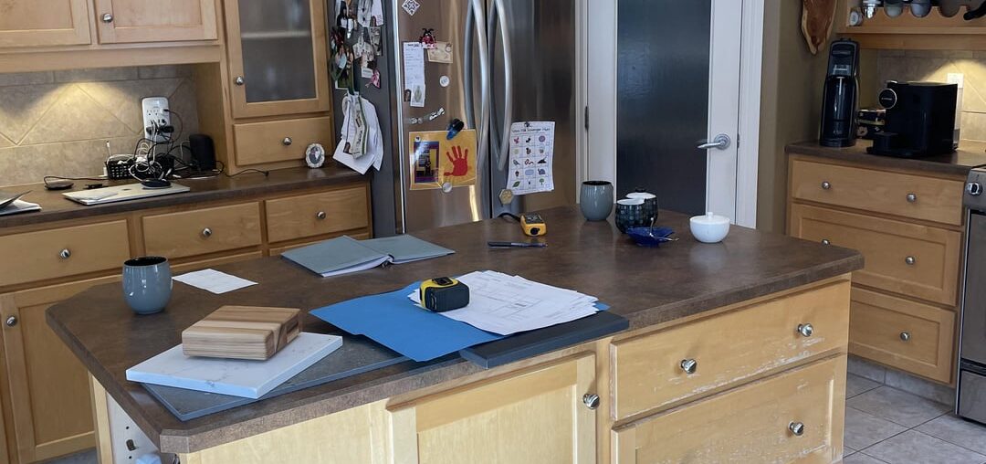 Before and after of a kitchen I designed. The clients love their new kitchen.