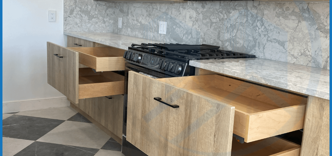 Functional Cus Kitchen Cabinet with a hidden Drawer | Modern Design Complete Kitchen Remodeling from Start to finish