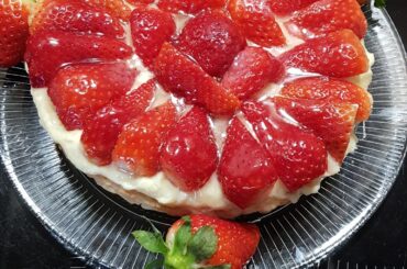 Tarte aux fraises crème pâtissière chocolat blanc