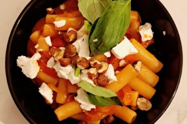 Rigattoni sauce tomate et chèvre 🍝