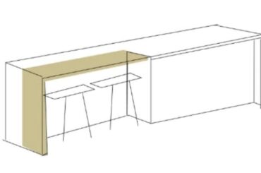 We're making a long, narrow island with stone top, but with wooden section for bar stools. Any tricks for preventing a gap where they join that traps dirt?