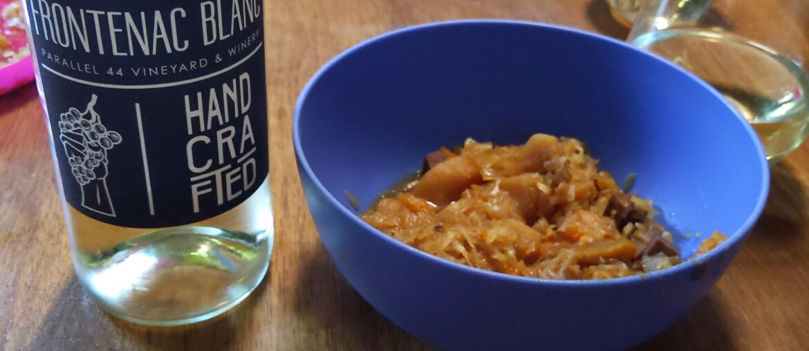 Needed a pairing with Bigos, Frontenac Blanc