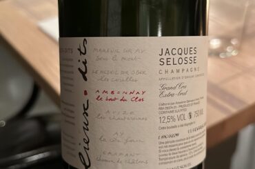 Jacques selosse - lieux Dits - le bout de Clos extra brut