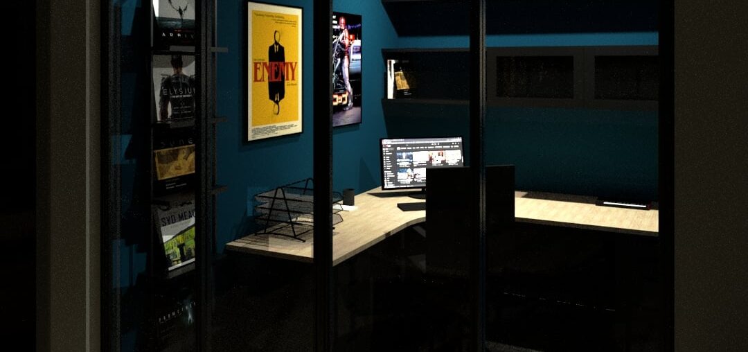 Concept of a walk-in closet turned into an office. Any tips/suggestions are greatly appreciated! [1080 x 1350]