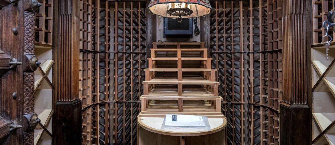 This wine cellar in a house in Little Rock, AR [2000X1282]