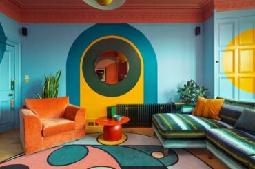Psychedelic Edinburgh Apartment by Sam Buckley [1200 x 853]