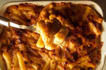 Mac and cheese - 3 fromages & oignons caramélisés