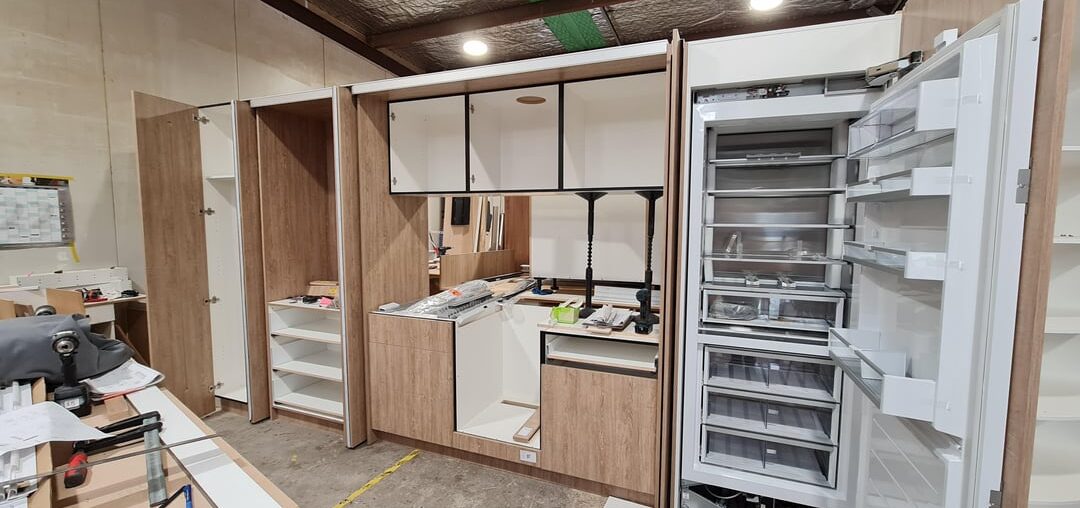 hidden kitchen in the making