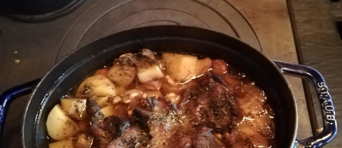 Agneau de 7 heures au fourneau à bois