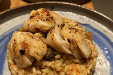 Risotto aux morilles et Saint-Jacques