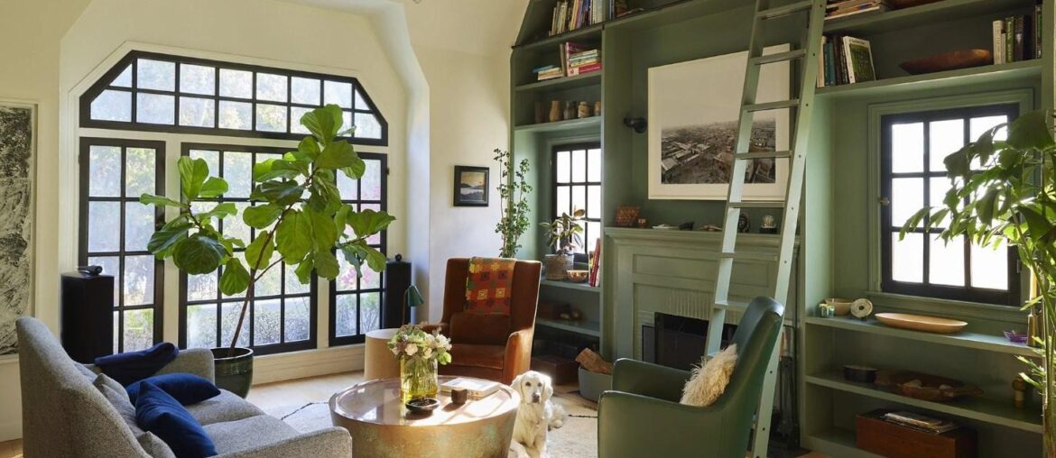 Renovated Tudor-style residence in Silver Lake, Los Angeles. By Bestor Architecture. [1448x971]