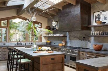 A gorgeous Balinese-inspired kitchen in Malibu, California