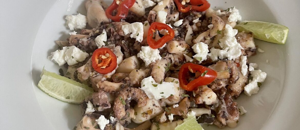 Salade de poulpe à la Grecque