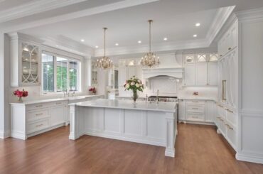 Traditional kitchen with butler pantry and helix door details