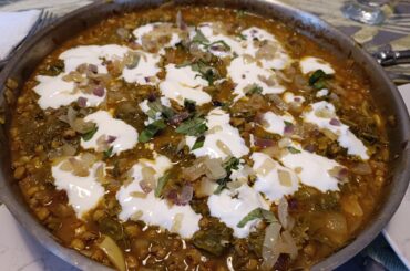 Blettes et haricots mungo au tamarin