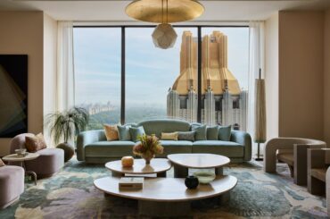 Manhattan apartment overlooking Central Park designed by Kelly Behun [2500 x 1668]