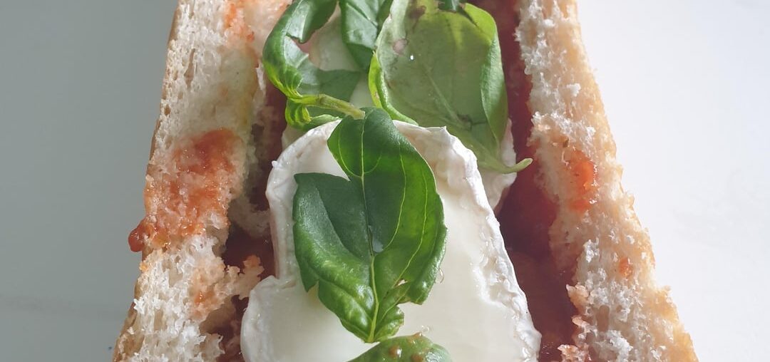 pain pizza au chevre et au miel