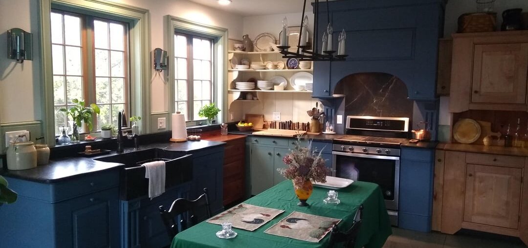 I designed and built this custom kitchen in the addition on a 220yo Federal style farmhouse in upstate NY.