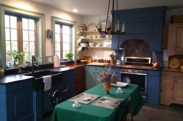 I designed and built this custom kitchen in the addition on a 220yo Federal style farmhouse in upstate NY.