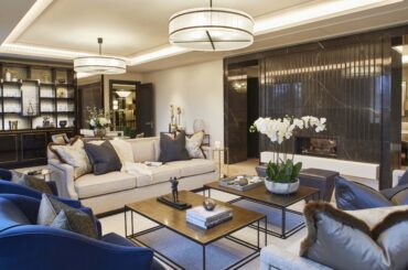 Living room of an apartment in the prestigious Chelsea Barracks in London, by Taylor Howes Design Studio [3000x2000]