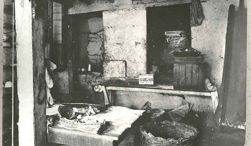 Poor Kitchen in Sydney Australia, 1900