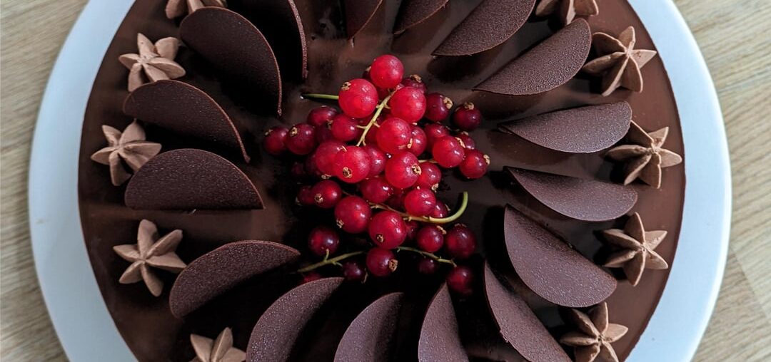 Entremet chocolat noisette