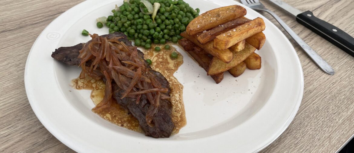 Steak à l’échalote et frites Pont Neuf