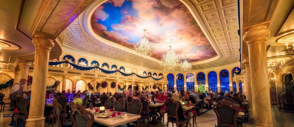 Be Our Guest Restaurant - Dining Experience l Magic Kingdom l Orlando l Florida l 4K