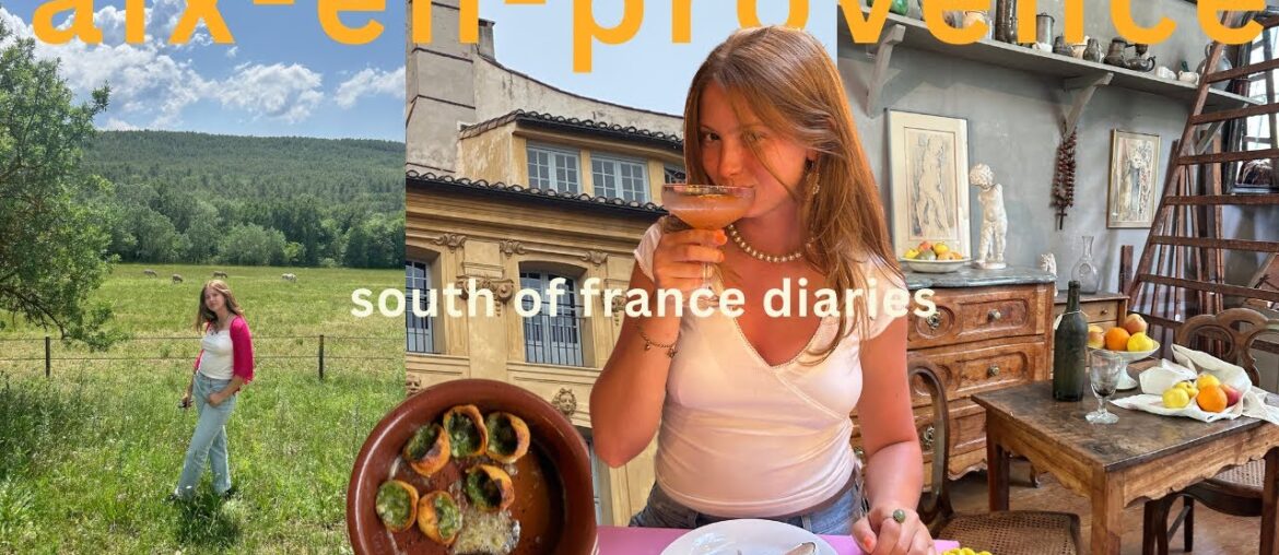 south of france diaries I aix-en-provence sightseeing, avignon day trip, thrifting & wine tour VLOG