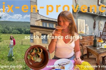 south of france diaries I aix-en-provence sightseeing, avignon day trip, thrifting & wine tour VLOG