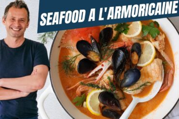 Seafood a l'armoricaine: Brittany answer to the bouillabaisse