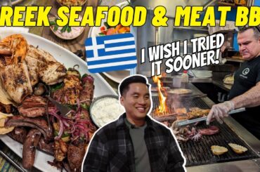 AMAZING GREEK SEAFOOD AND MEAT BBQ in Sydney Australia @ Santorini on Oxford | food vlog mukbang