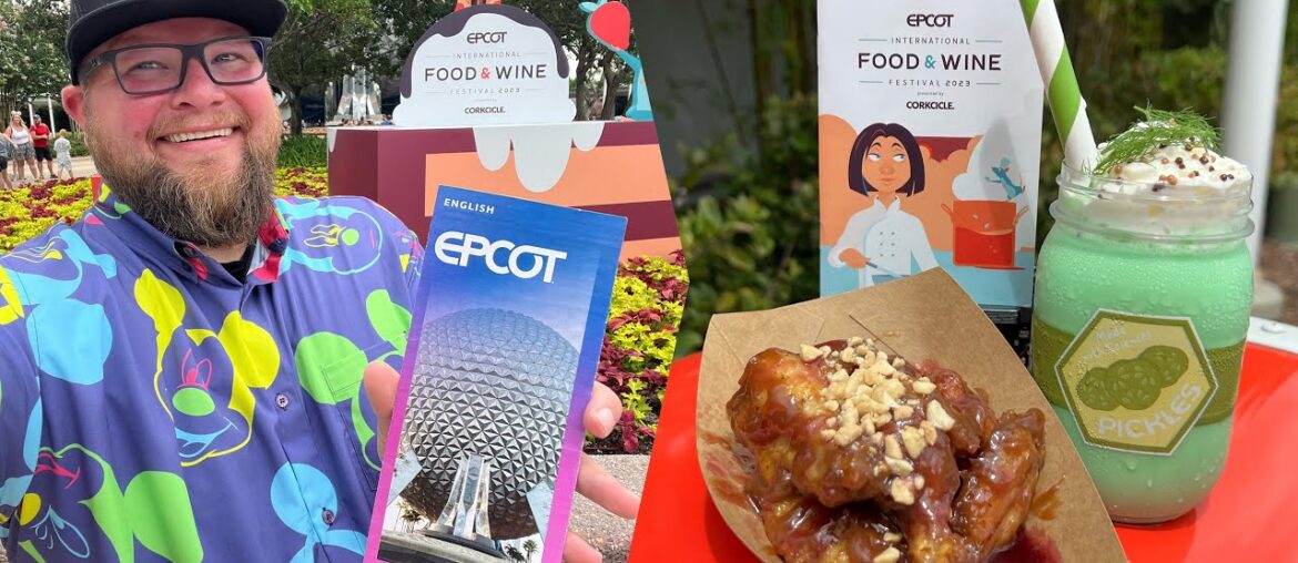 Epcot Food & Wine Festival 2023: Trying 31 Items & Spending Over $200 | Pickle Milkshake | Disney